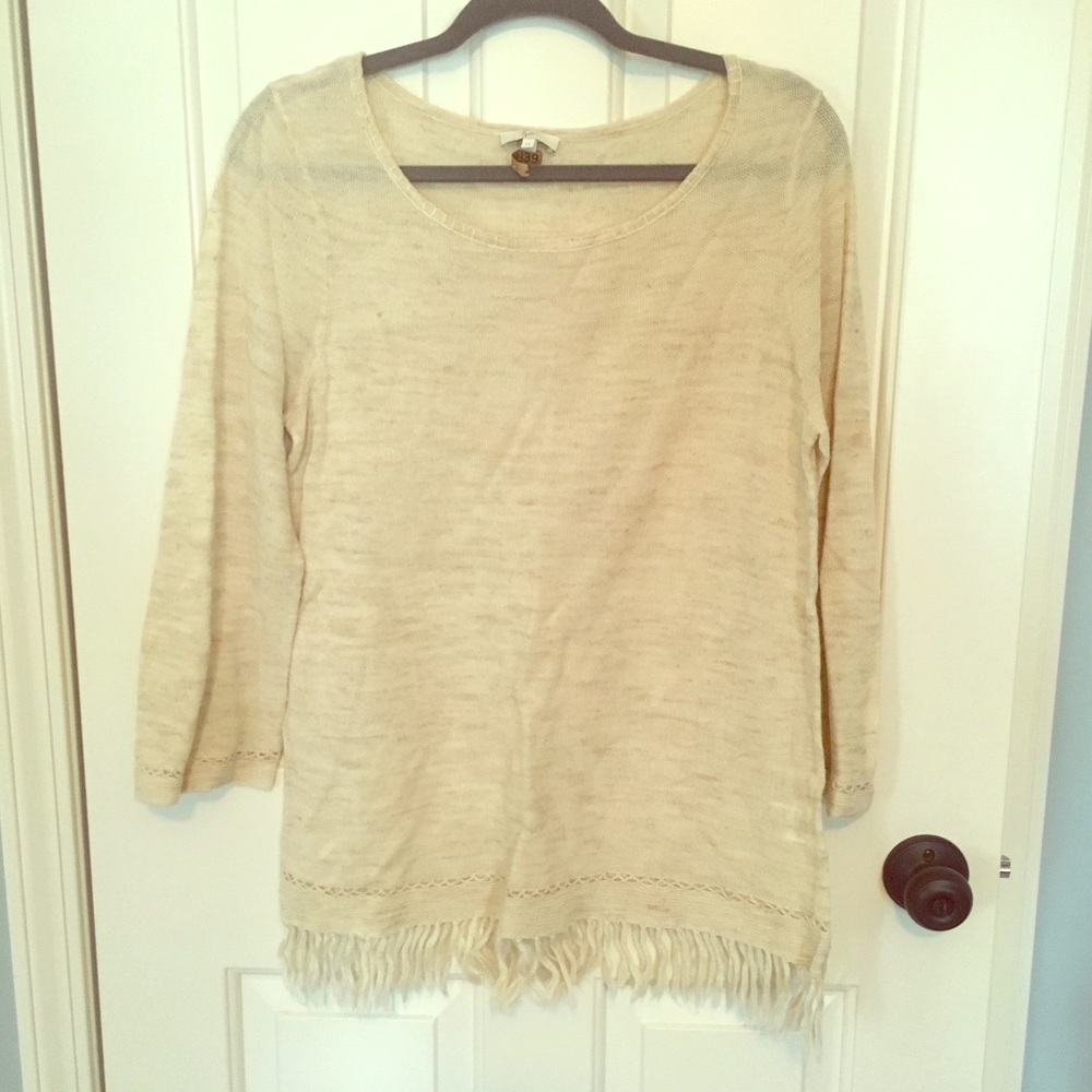 Joie fringe tunic sweater